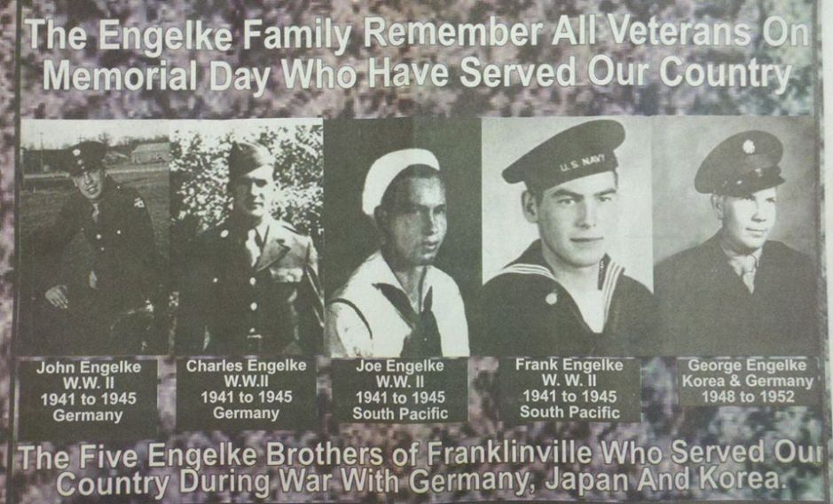 John, Charles, Frank, Joe and George Engelke